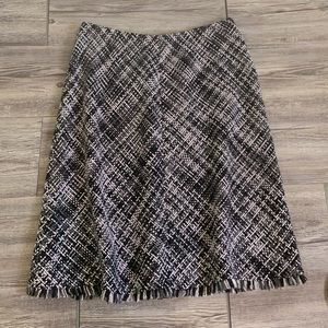 Spenser Jeremy Tweed Skirt with Rough Hem